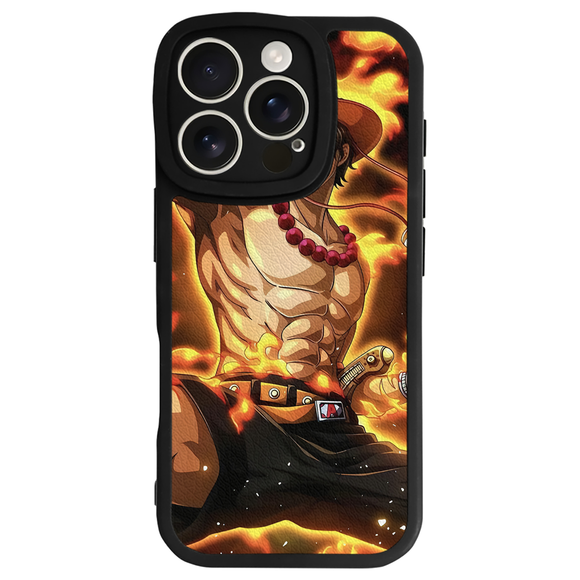 （画像用） ワンピース ONE PIECE 【iPhone 16シリーズ対応】シリコンスマホケース（レザー調） 材質：シリコン